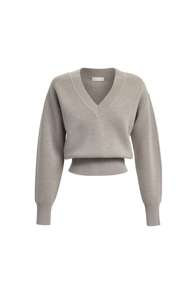 Dalton Vee Jumper Kookai Relaxed V-neck Long sleeve Womens-Blouse 