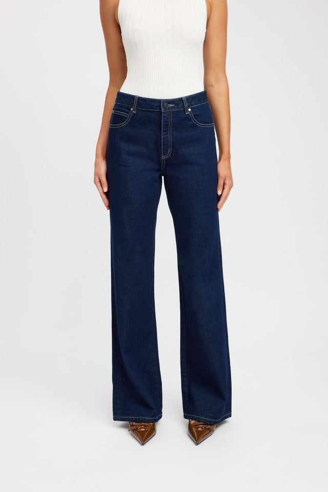 front Ezra Jean Kookai Regular High-rise white womens-regular-pants 