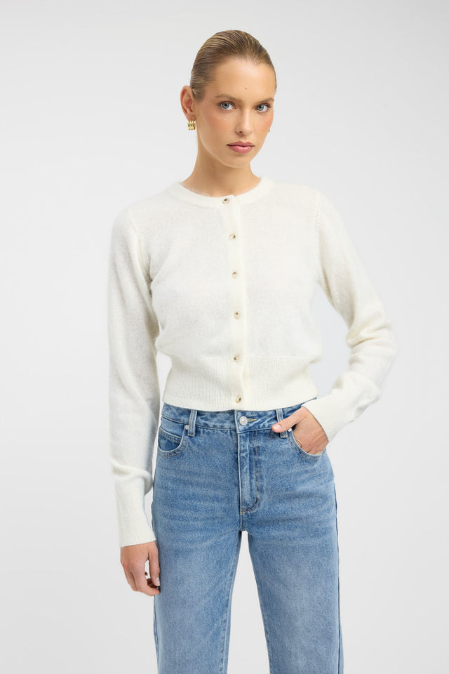 front Geneva Cardigan Kookai Long sleeve Regular Short black womens-coats-and-jackets 