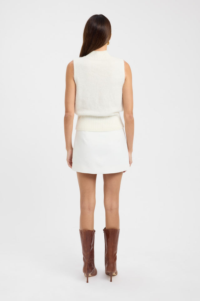 back Geneva Tank Kookai Relaxed Highneck Sleeveless Womens-Blouse 