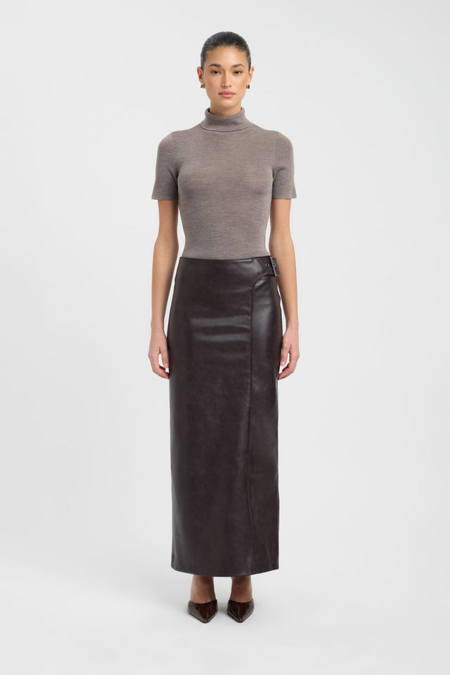 Heavy Phoenix Belted Maxi Skirt