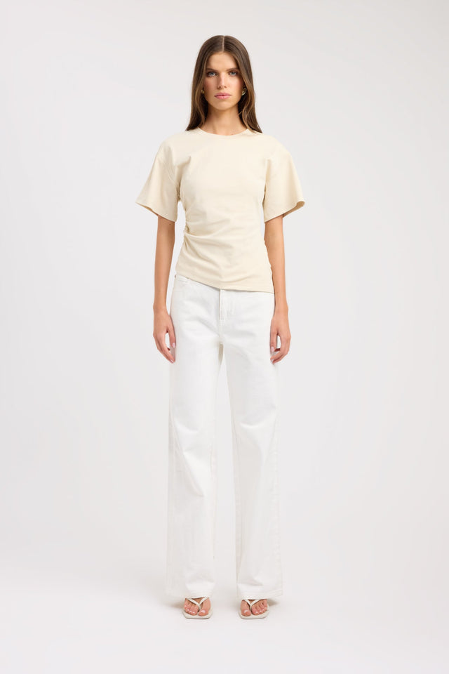 Nova Tee Kookai Crew neck Oversized One shoulder womens-tees 