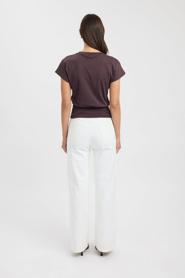 back Cosmo Tee Kookai Relaxed Roundneck Short sleeves Womens-Blouse 