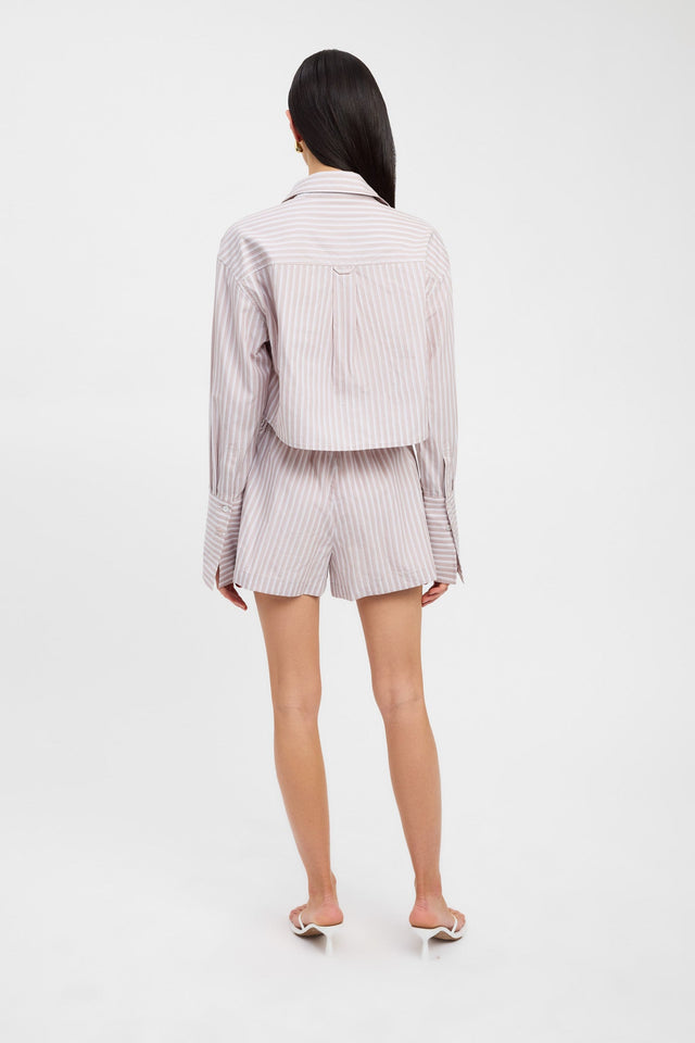 front Harvey Shorts Kookai Mid-rise Relaxed white womens-shorts 