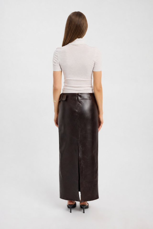 Heavy Phoenix Belted Maxi Skirt