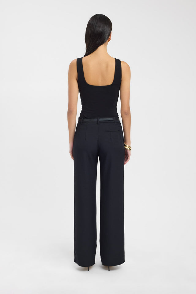 back Jordie Boat Tank Kookai Fitted Boat black womens-singlets 