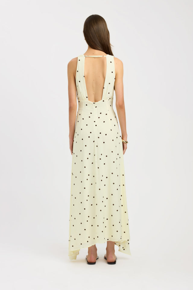 back Sofia Maxi Dress Kookai Aline Maxi Fitted Plungeneck womens-dresses 