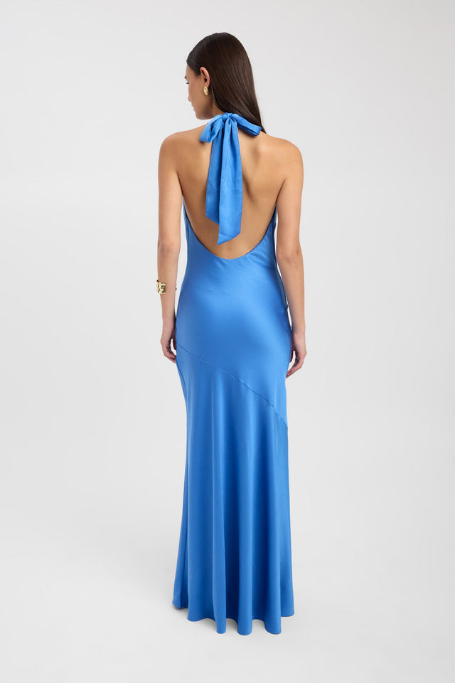 back Palermo Cowl Maxi Dress Kookai Straight Maxi Fitted Cowlneck womens-dresses 