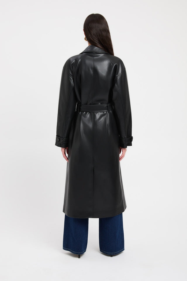 product Phoenix Trench Coat Kookai Long sleeve Biker Full length white womens-coats-and-jackets 