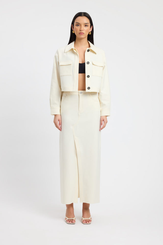 product Berlin Jacket Kookai Three-quarter Short white womens-coats-and-jackets 