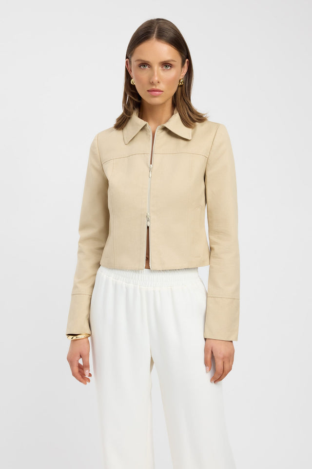 front Willa Jacket Kookai Long sleeve Regular Short womens-coats-and-jackets 