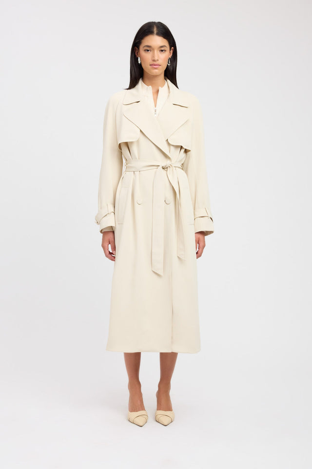 side Lars Core Trench Kookai Long sleeve Trench-coat Full length womens-coats-and-jackets 