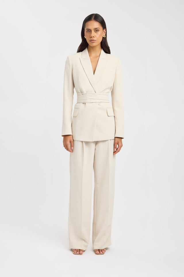 side Opal Blazer Kookai Long sleeve Blazer Full length brown womens-coats-and-jackets 