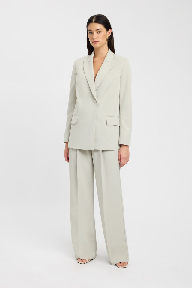 front Opal Blazer Kookai Long sleeve Blazer Full length grey womens-coats-and-jackets 