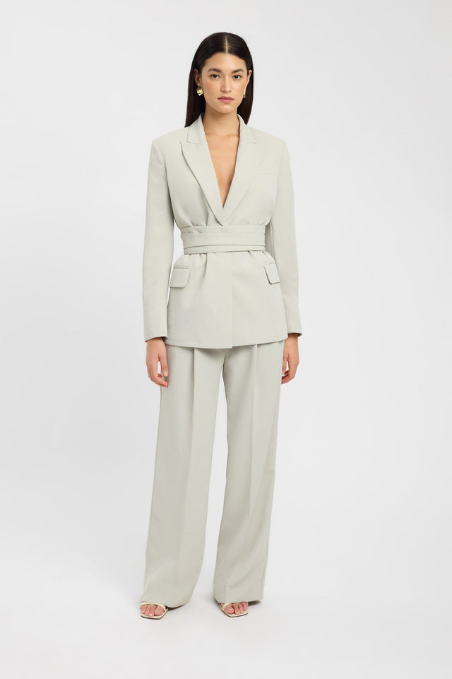 side Opal Blazer Kookai Long sleeve Blazer Full length grey womens-coats-and-jackets 