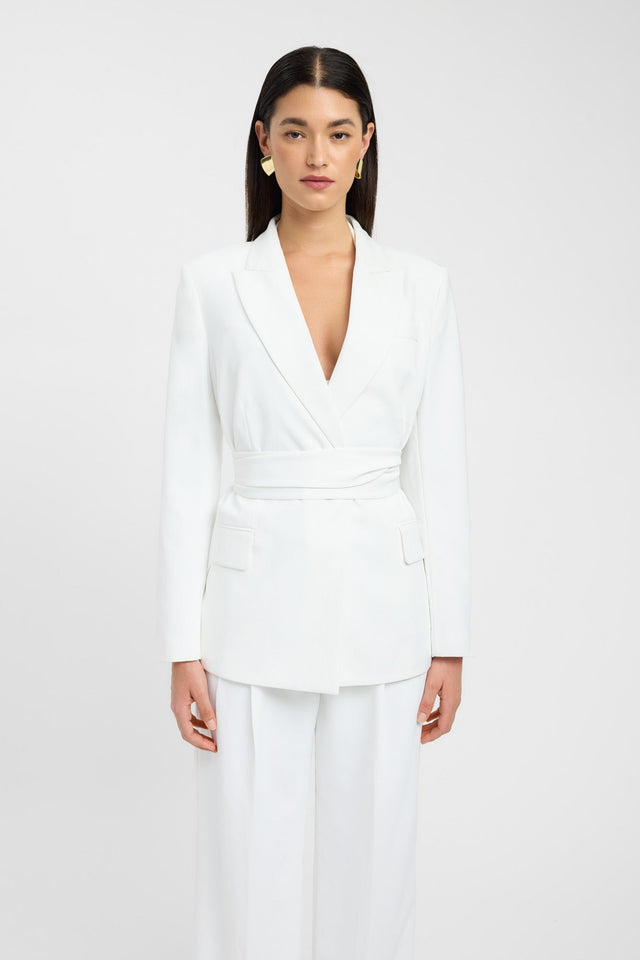 front Opal Blazer Kookai Long sleeve Blazer Full length black womens-coats-and-jackets 