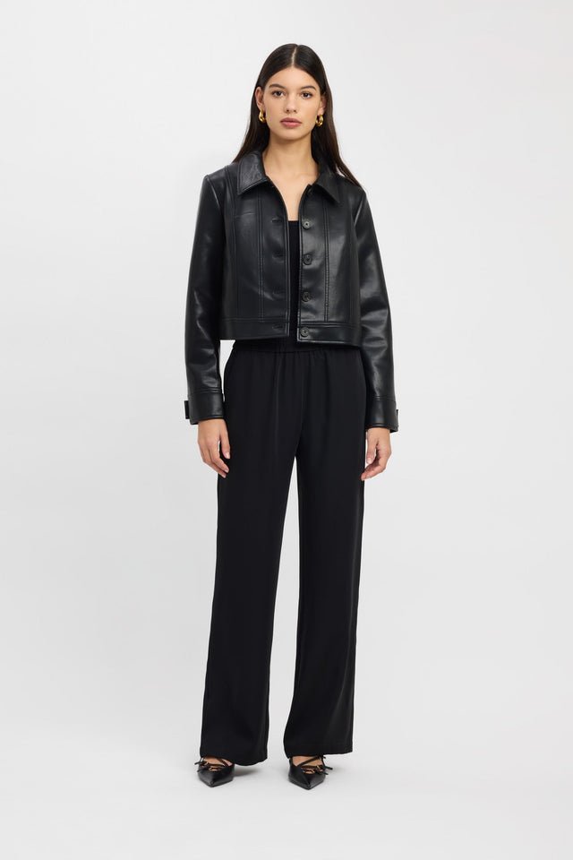 side Phoenix Button Jacket Kookai Long sleeve Regular Short womens-coats-and-jackets 