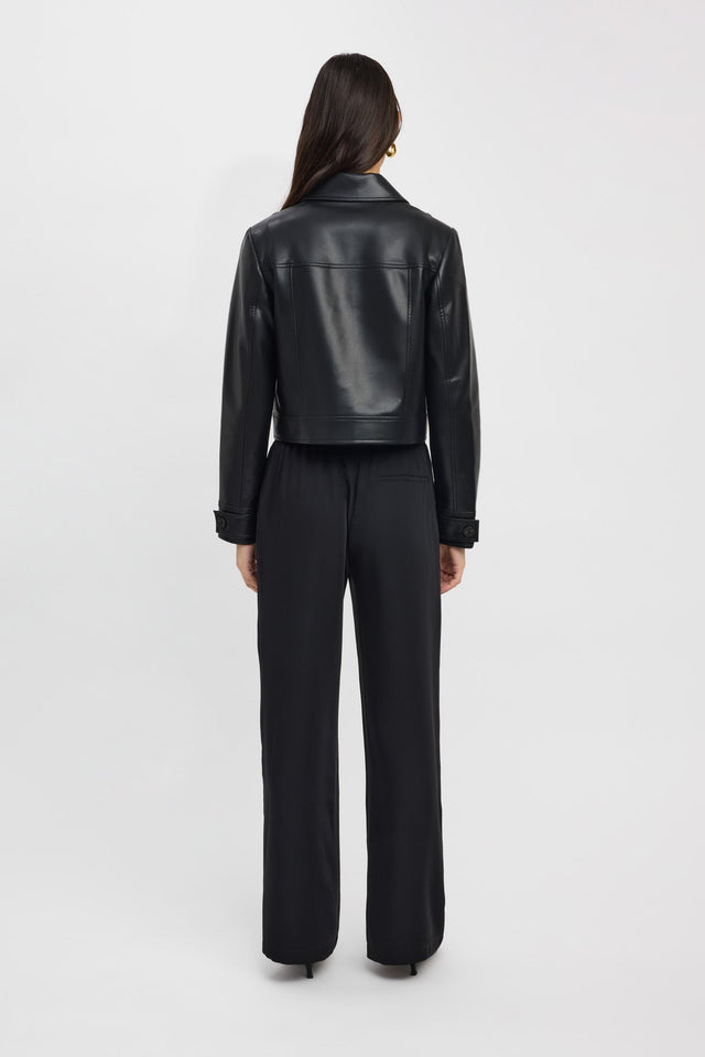 back Phoenix Button Jacket Kookai Long sleeve Regular Short womens-coats-and-jackets 