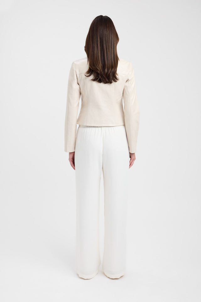 back Andes Jacket Kookai Long sleeve Regular Short brown womens-coats-and-jackets 