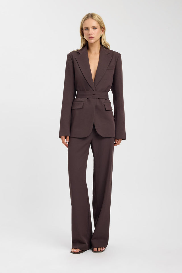 side Ariel Button Blazer Kookai Long sleeve Blazer Full length womens-coats-and-jackets 