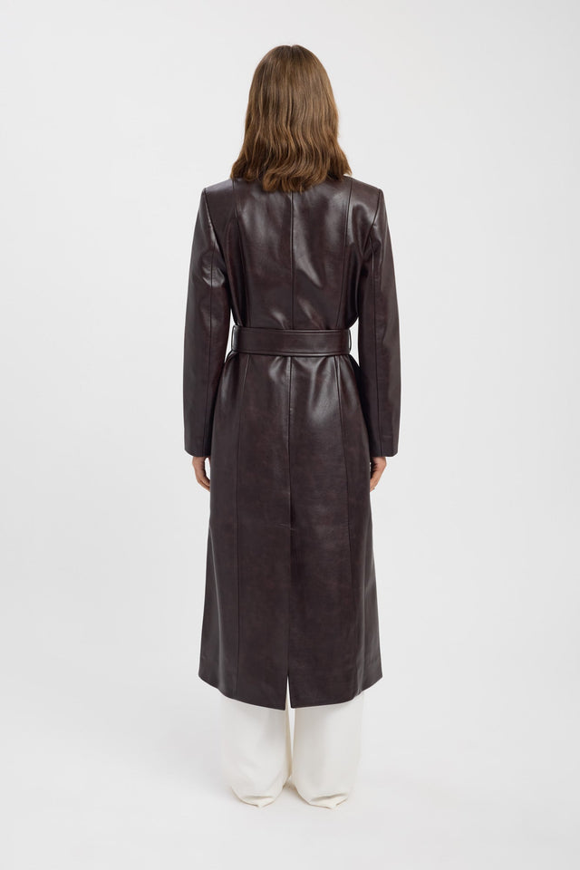 back Heavy Phoenix Trench Kookai Long sleeve Trench-coat Full length womens-coats-and-jackets 