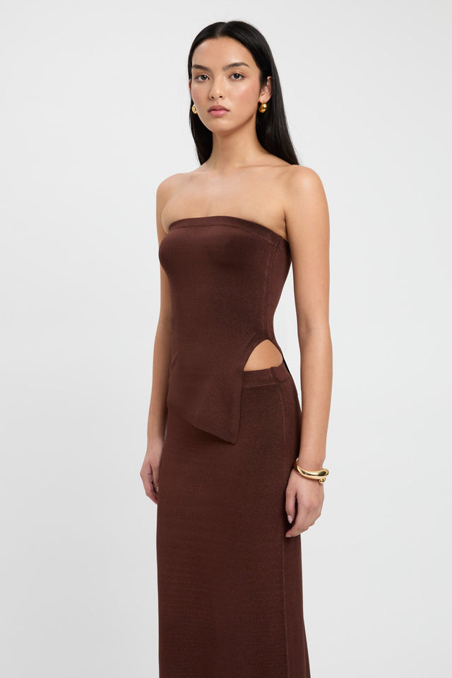 product Isla Top Kookai Fitted Squareneck Sleeveless Womens-Blouse 