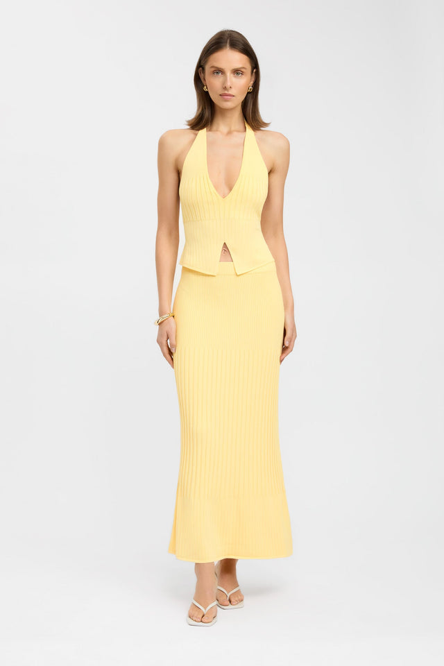 product Serah Maxi Skirt Kookai Straight Midi white womens-skirts 