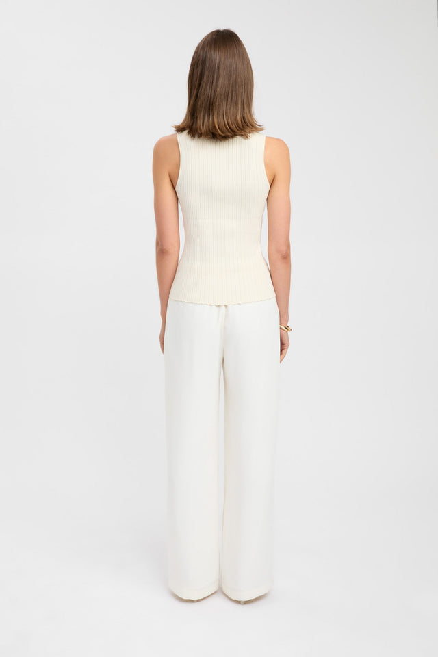 back River Sleeveless Top Kookai Fitted Highneck Sleeveless Womens-Blouse 