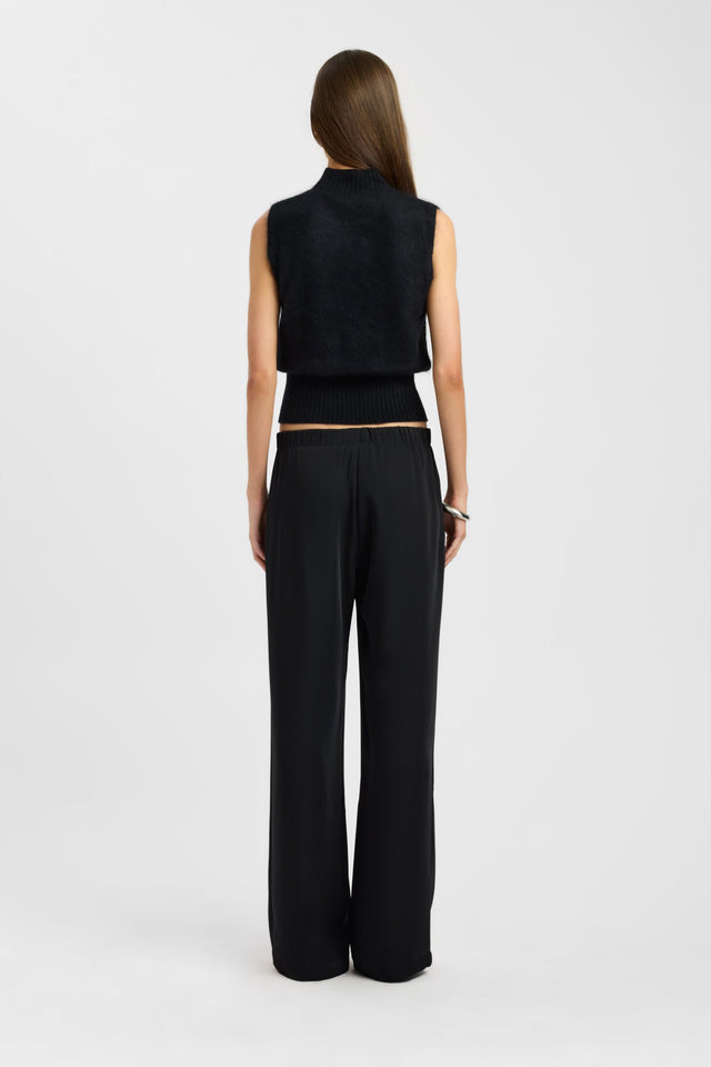 back Geneva Tank Kookai Fitted Highneck Sleeveless Womens-Blouse 