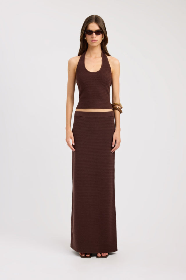 front Florida Tank Kookai Fitted Scoopneck Sleeveless Womens-Blouse 