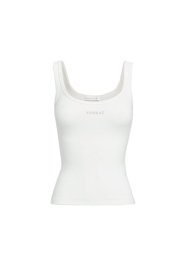 product Kookai Singlet Kookai Fitted Thick strap High-neck white womens-singlets 