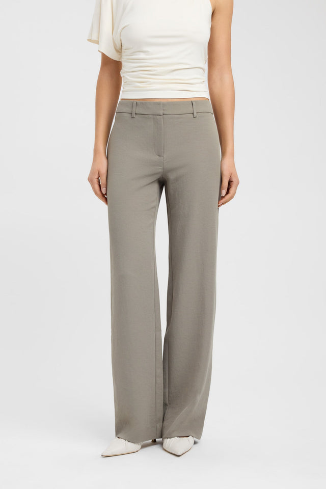 back Ariel Low Rise Pant Kookai relaxed Low-rise grey womens-regular-pants 