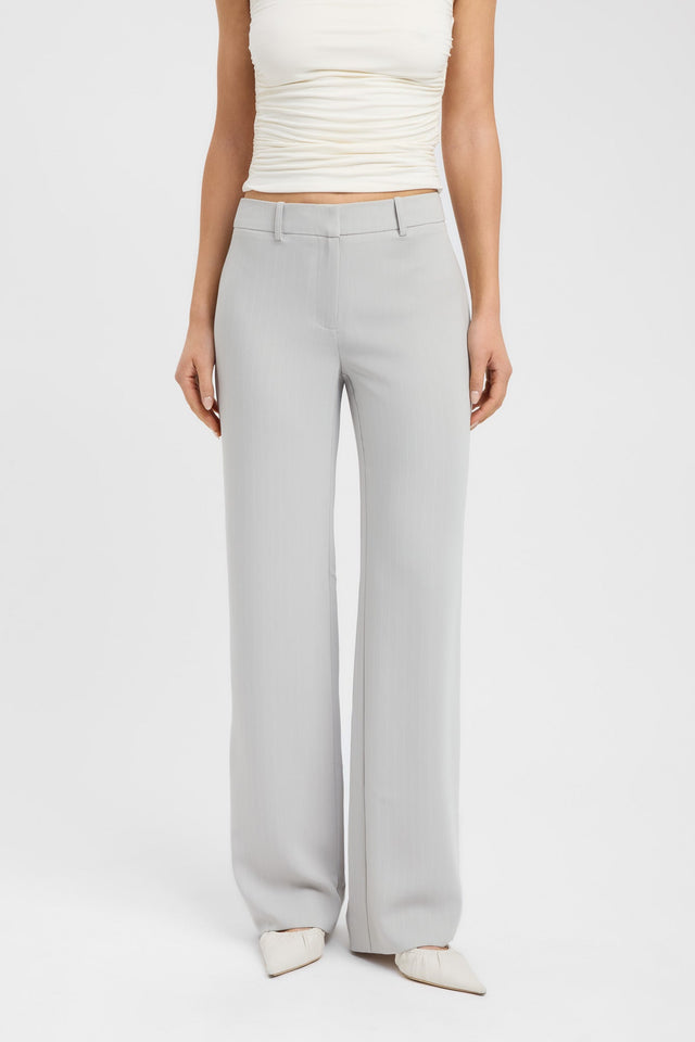 back Oslo Low Rise Pant Kookai relaxed Low-rise grey womens-regular-pants 