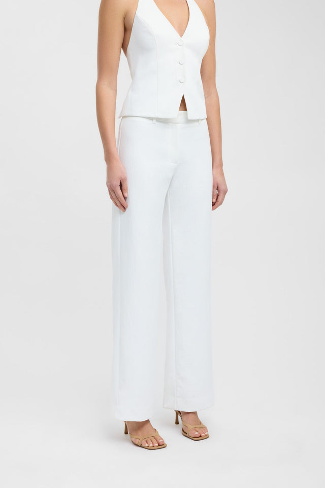 front Ariel Low Rise Pant Kookai Wide-leg High-rise white womens-regular-pants 