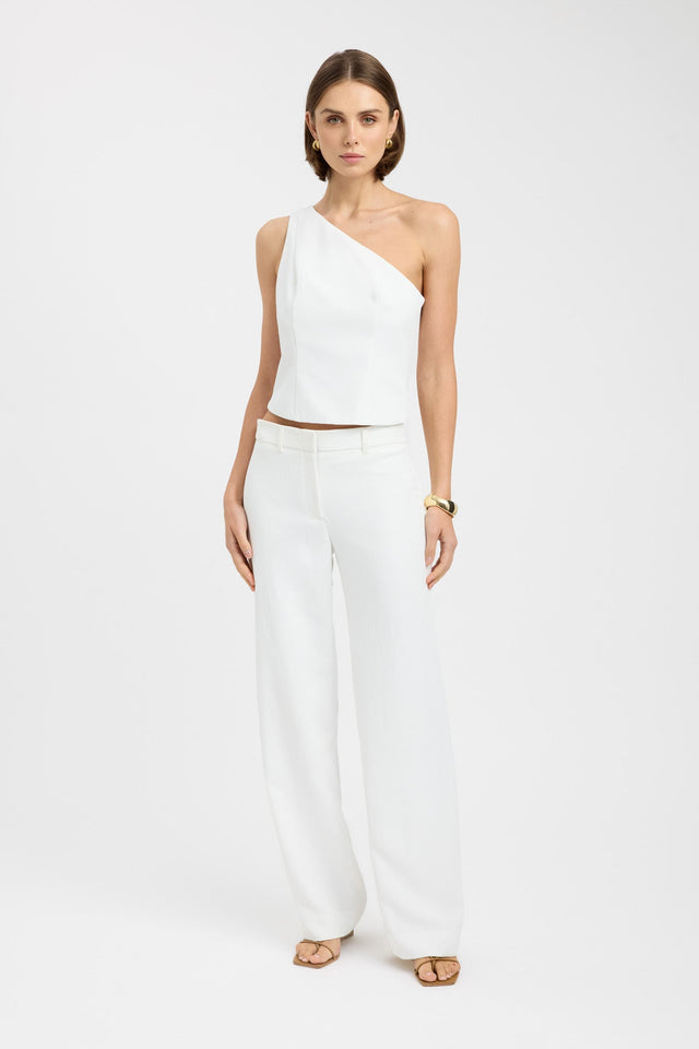 side Ariel Low Rise Pant Kookai Wide-leg High-rise white womens-regular-pants 