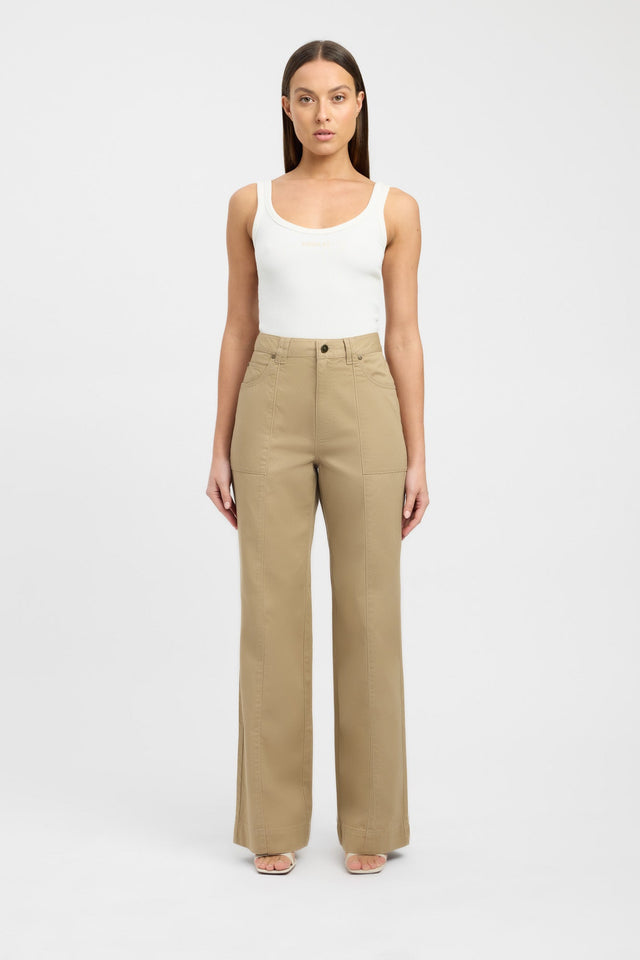 product Sawyer Pant Kookai Wide-leg High-rise white womens-regular-pants 