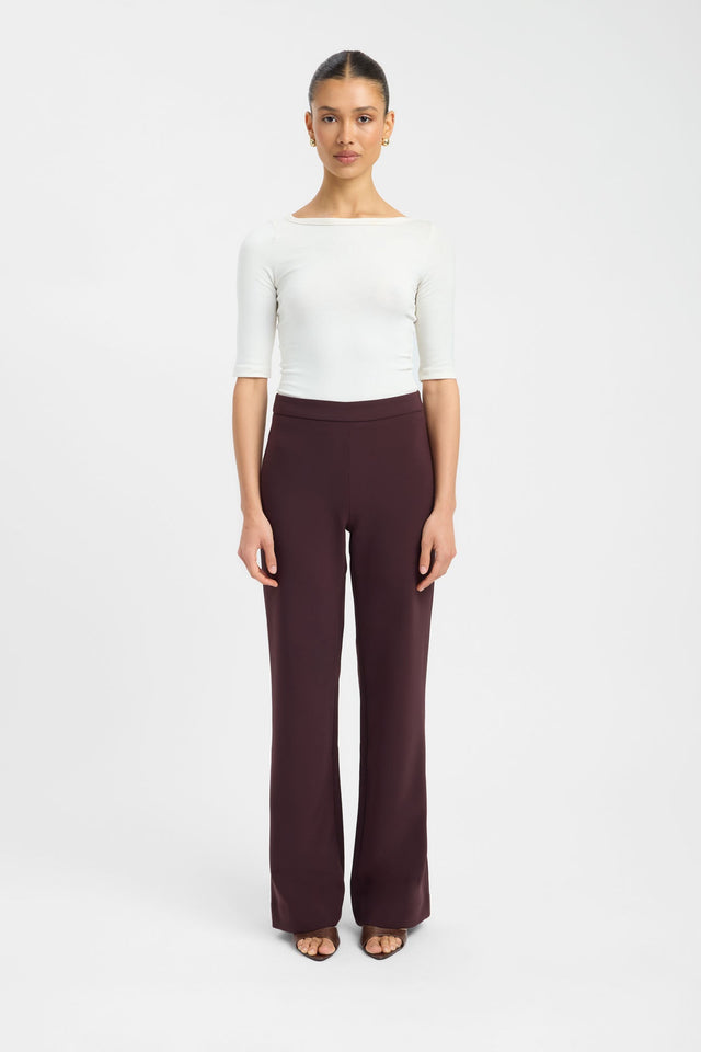 front Alto Long Flare Pants Kookai Regular High-rise womens-regular-pants 