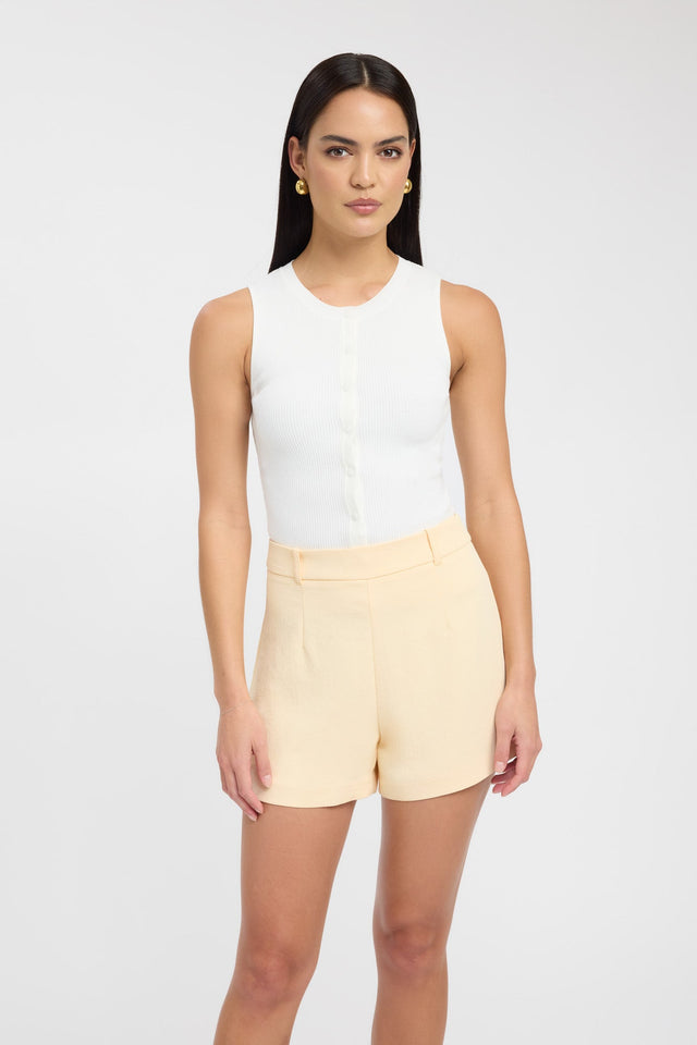 front Oyster Short Kookai High-rise Relaxed black womens-shorts 