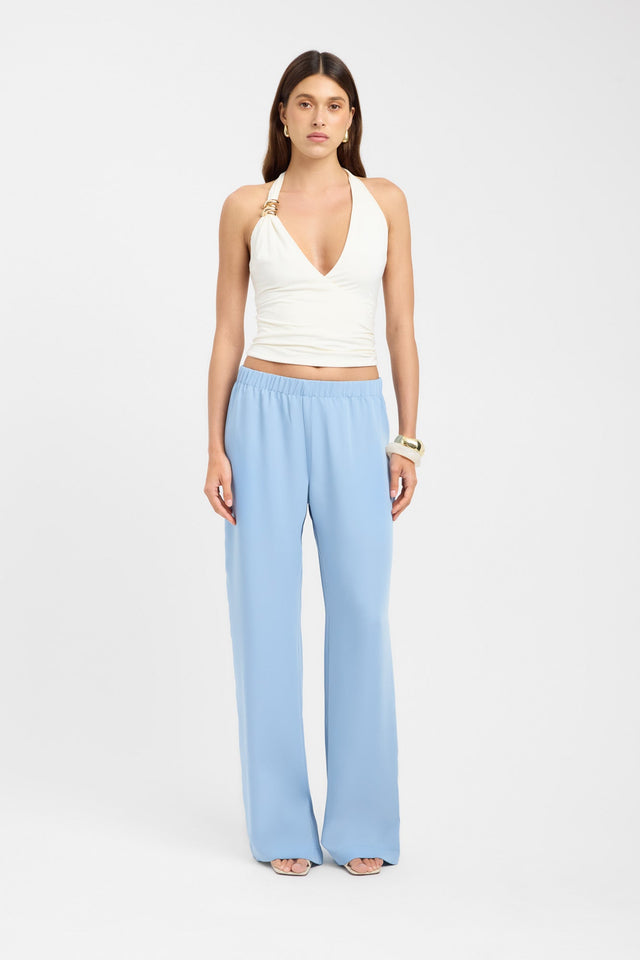 side Maria Elastic Pant Kookai Wide-leg High-rise grey womens-regular-pants 