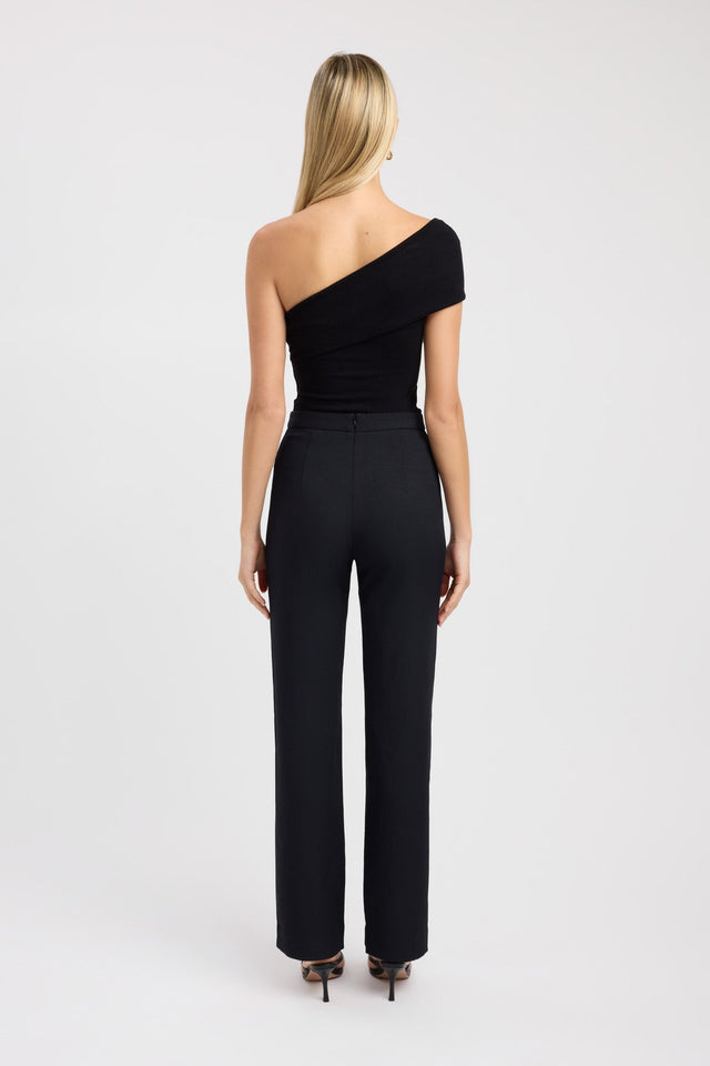 back Barker Tank Kookai Fitted Asymmetry Sleeveless Womens-Blouse 