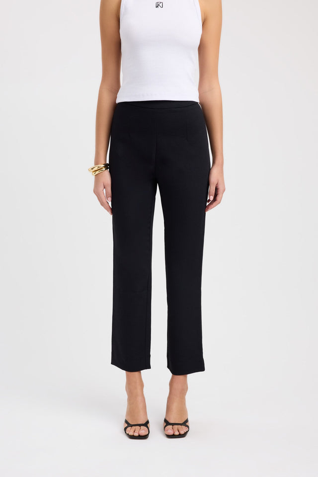 front Oyster Core Pant Kookai Regular High-rise black womens-regular-pants 