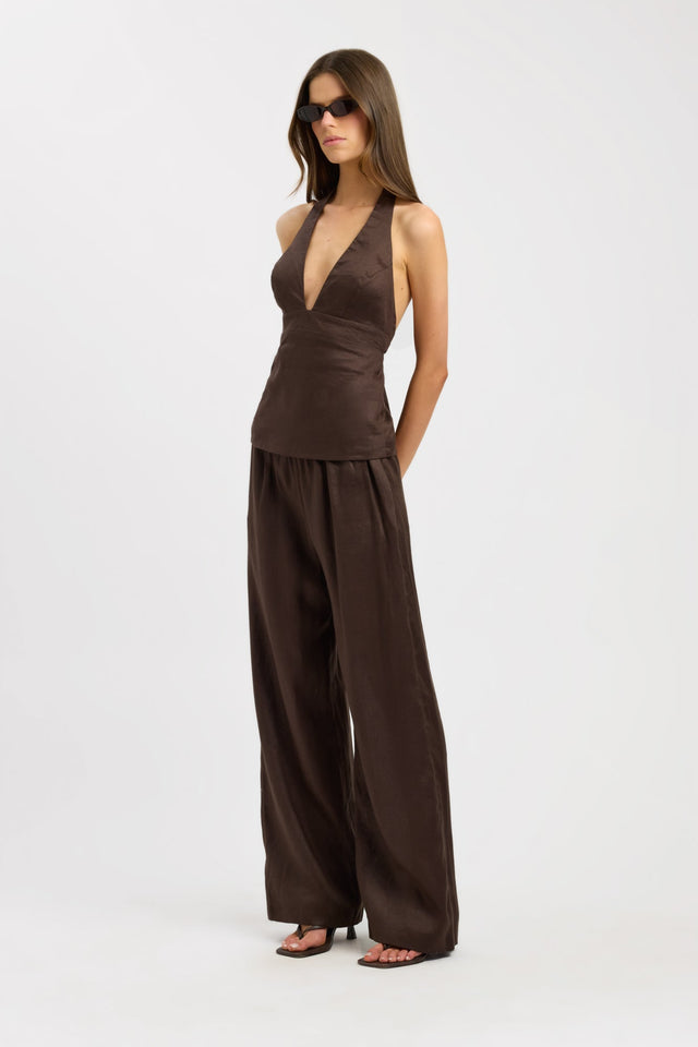 side Tahiti Elastic Pant Kookai Wide-leg High-rise womens-regular-pants 