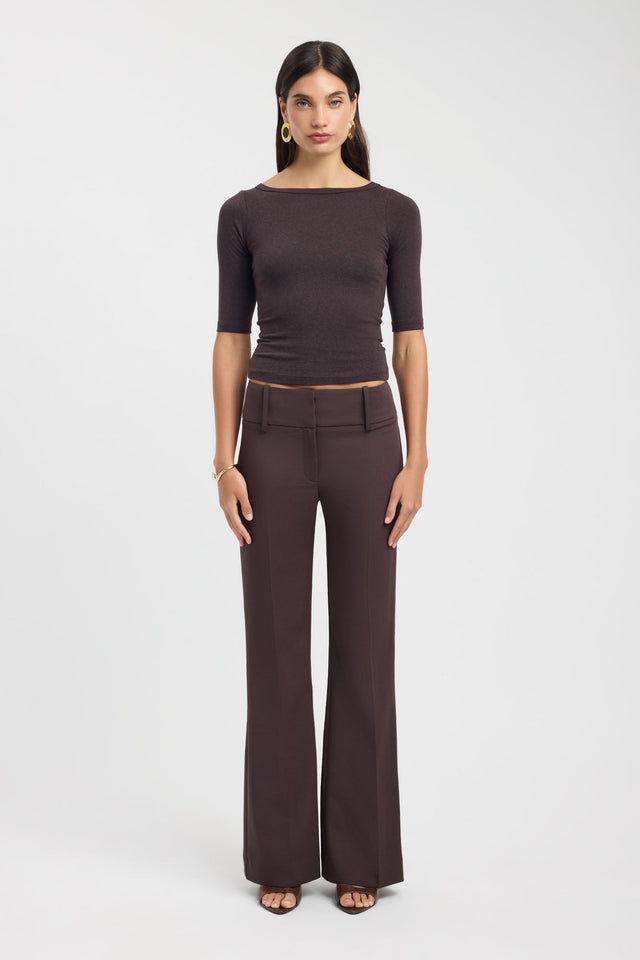 front Ariel Waistband Pant Kookai Regular Low-rise womens-regular-pants 