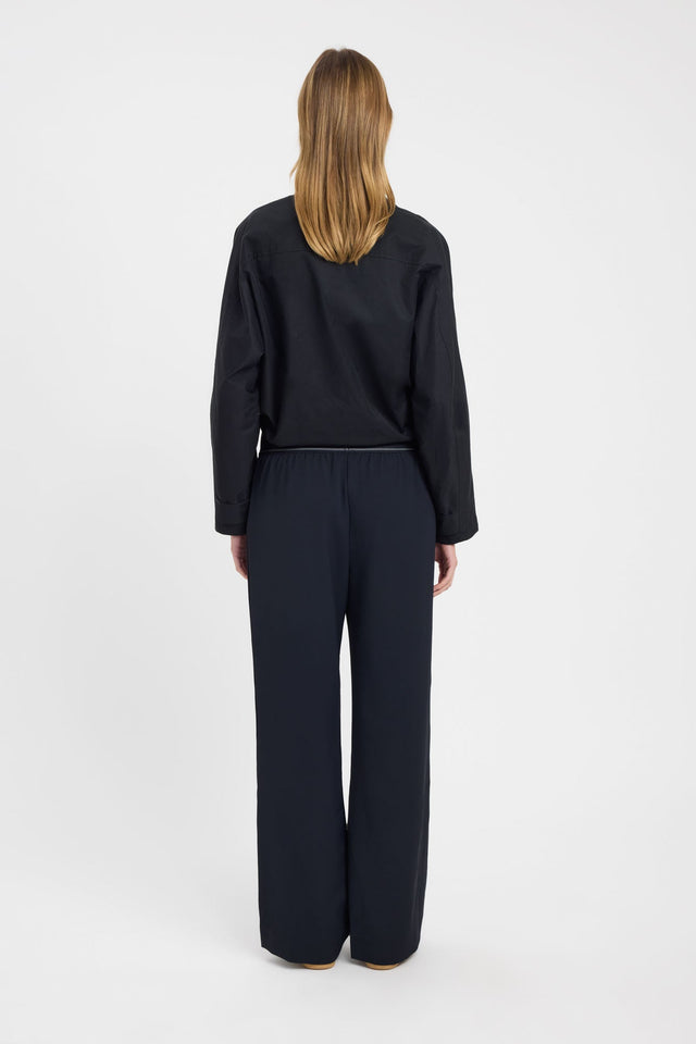 Presenting Opal Branded Elastic Pant in womens regular pants with wide-leg mid-rise side
