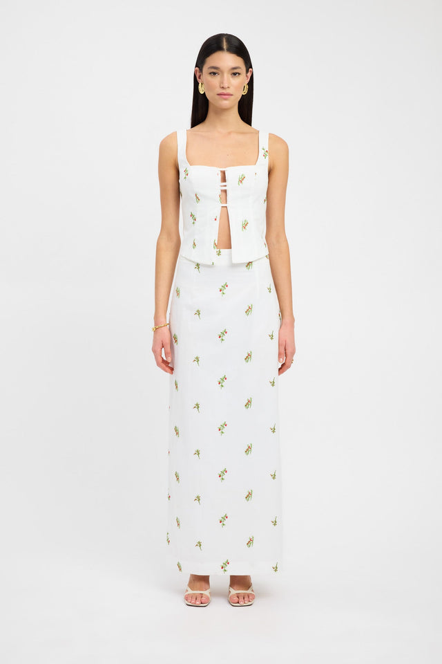 product Lulu Maxi Skirt Kookai Straight Maxi white womens-skirts 