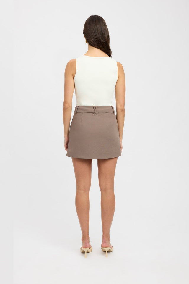 front Ariel Core Mini Skirt Kookai Mini white womens-skirts 