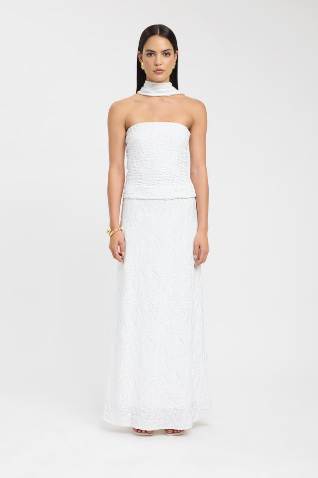 front Fifi Scarf Top Kookai Fitted Straight Sleeveless Womens-Blouse 