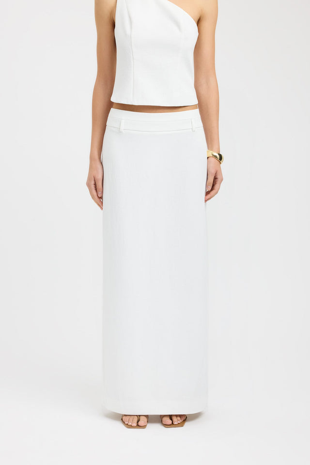 back Ariel Low Rise Maxi Skirt Kookai Straight Maxi black womens-skirts 