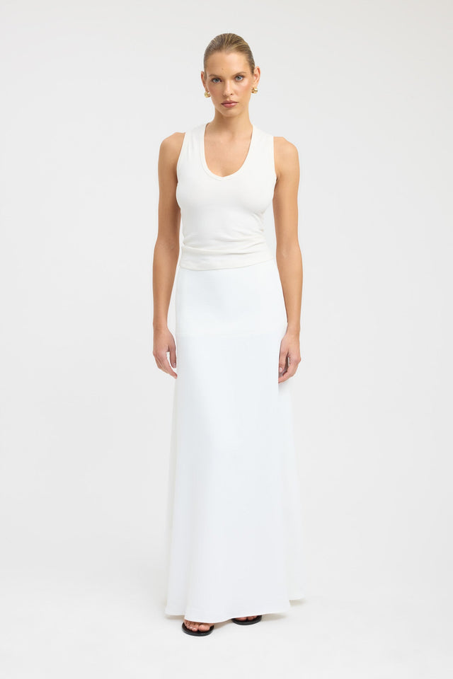 side Oyster Full Maxi Skirt Kookai Straight Maxi womens-skirts 