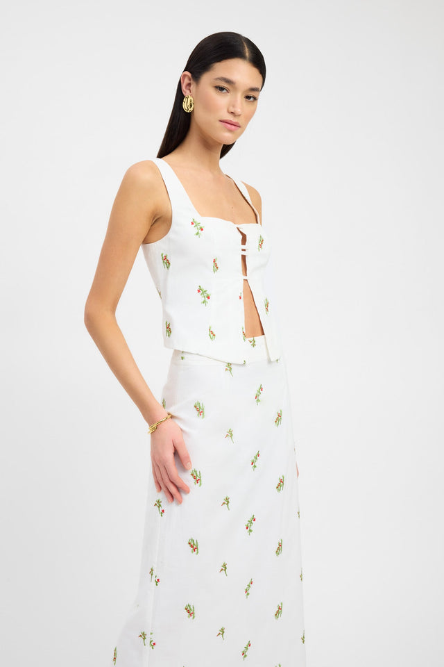 product Lulu Open Top Kookai Fitted Squareneck Sleeveless Womens-Blouse 